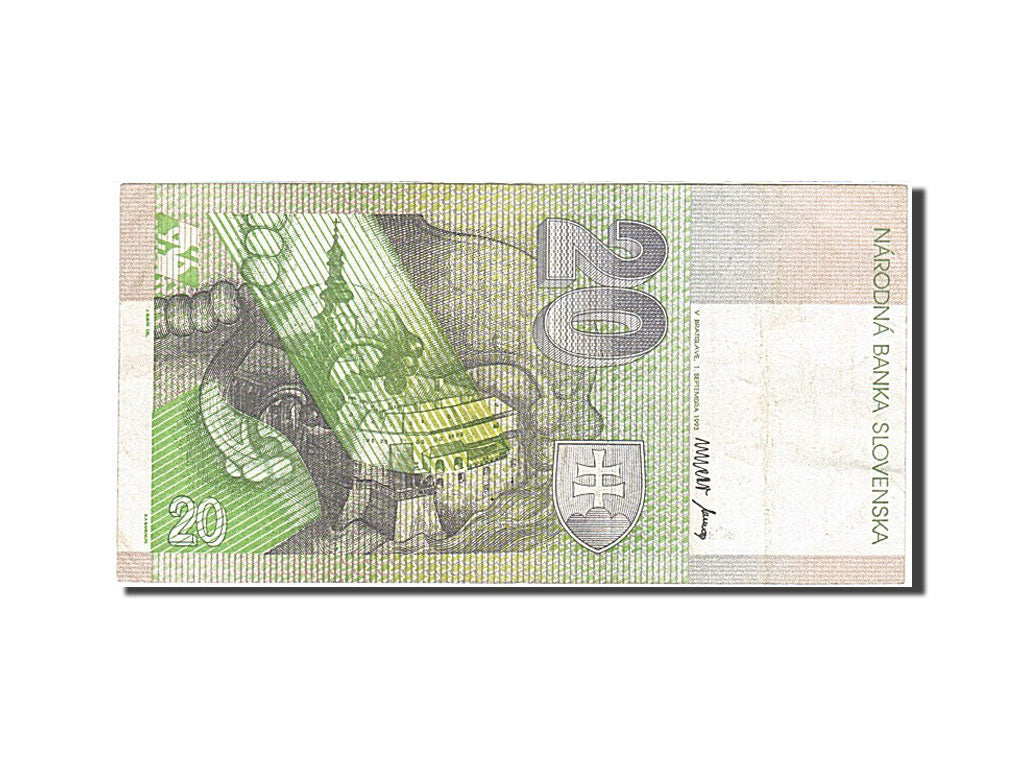 Slovakia, 20 Korun, 1993, KM #20a, 1993-09-01, EF(40-45), B 19284792