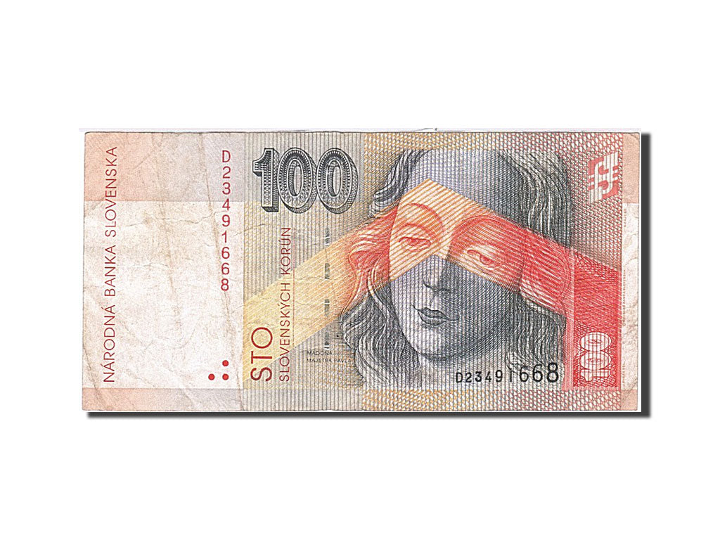 Slovakia, 100 Korun, 1993, KM #22a, 1993-09-01, VF(20-25), D 23491668