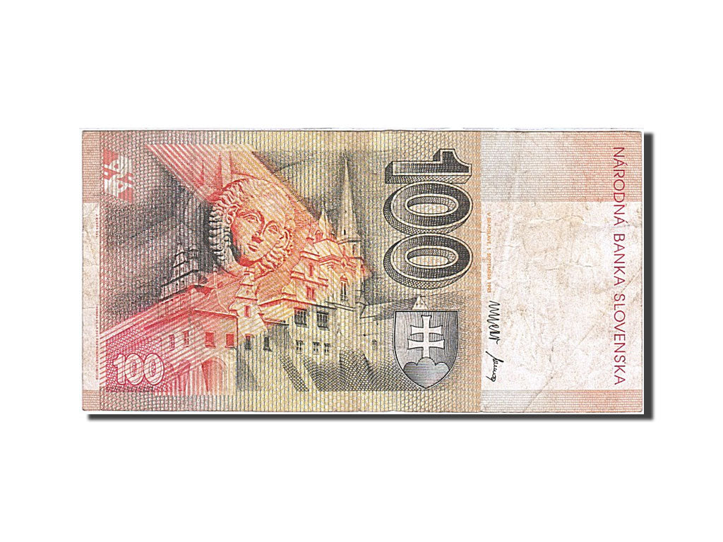 Slovakia, 100 Korun, 1993, KM #22a, 1993-09-01, VF(20-25), D 23491668
