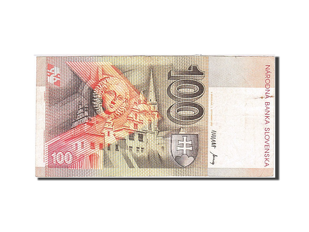Slovakia, 100 Korun, 1993, KM #22a, 1993-09-01, VF(20-25), D 03810716