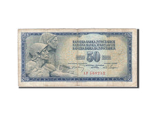 Banknote, Yugoslavia, 50 Dinara, 1968, 1968-05-01, VG(8-10)