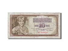 Banknote, Yugoslavia, 10 Dinara, 1968, 1968-05-01, VG(8-10)