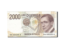 Italy, 2000 Lire, 1990, KM #115, 1990-10-03, AU(55-58), RA 606205 A