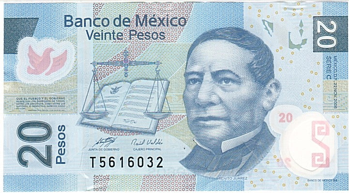 Mexico, 20 Pesos, 2006, KM #122c, 2006-11-22, VF(20-25), T 5616032