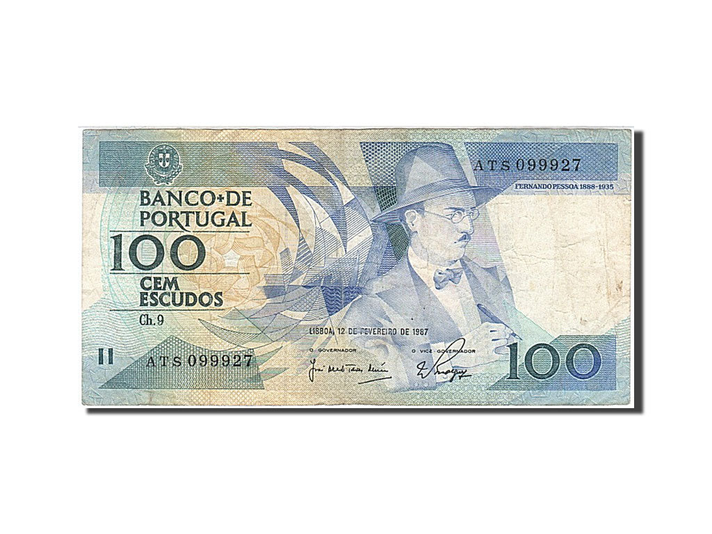 Banknote, Portugal, 100 Escudos, 1987, 1987-02-12, VF(20-25)