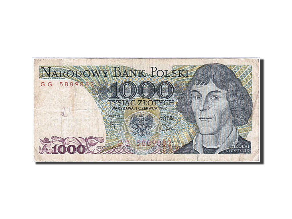 Geldschein, Polen, 1000 Zlotych, 1982, 1982-06-01, S