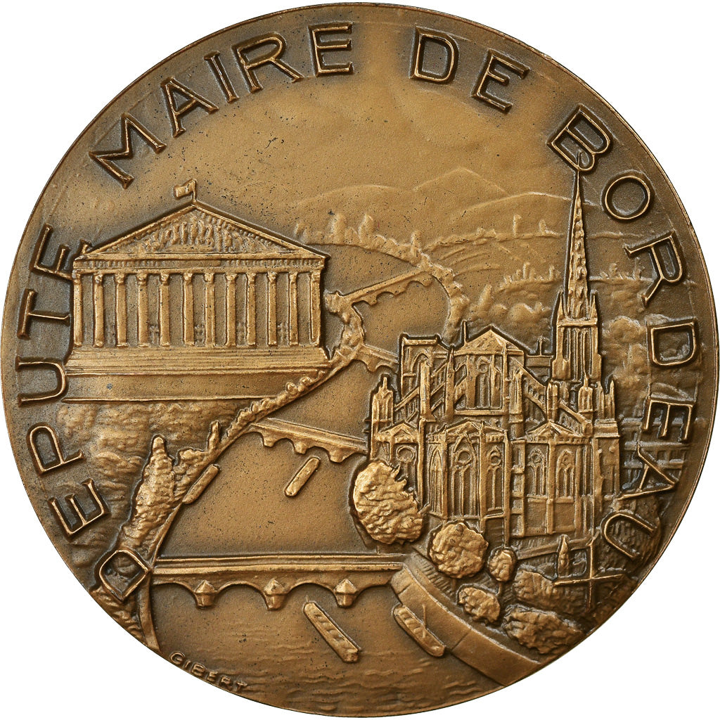 France, Médaille, Jacques Chaban Delmas, Député Maire de Bordeaux, Politics