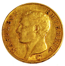 FRANCE, Napoléon I, 40 Francs, 1804, Paris, KM #664.1, AU(50-53), Gold, Gadoury 