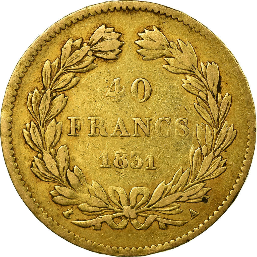 Coin, France, Louis-Philippe, 40 Francs, 1831, Paris, EF(40-45), Gold, KM:747.1