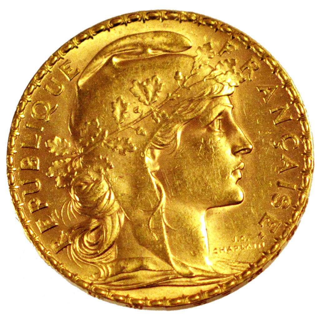 FRANCE, 20 Francs, 1900, AU(55-58), Gold, Gadoury #1064, 6.44