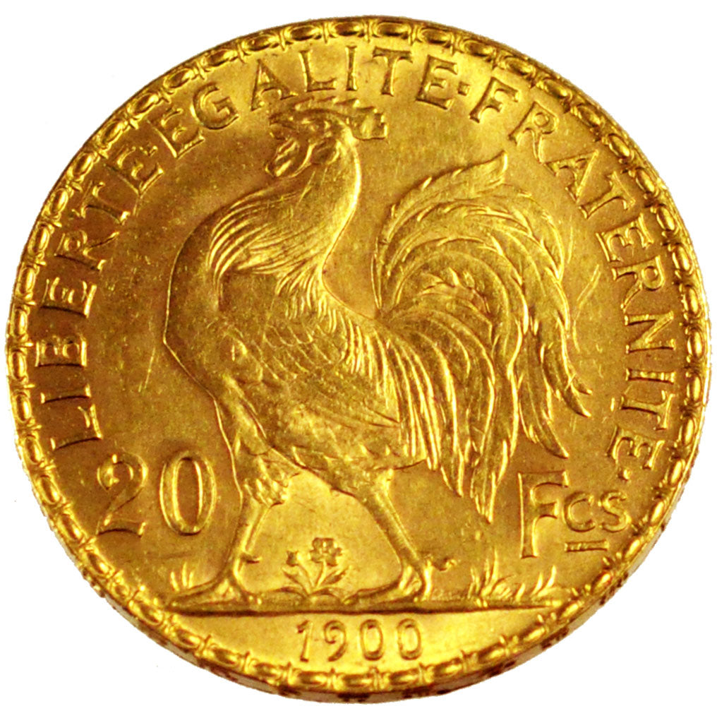 FRANCE, 20 Francs, 1900, AU(55-58), Gold, Gadoury #1064, 6.44