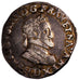 FRANCE, Demi Franc, 1594, Lyons, EF(40-45), Silver, Sombart #4778, 6.91