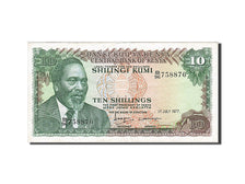 Kenya, 10 Shillings, 1977, KM #12c, 1977-07-01, EF(40-45), B/96 758876