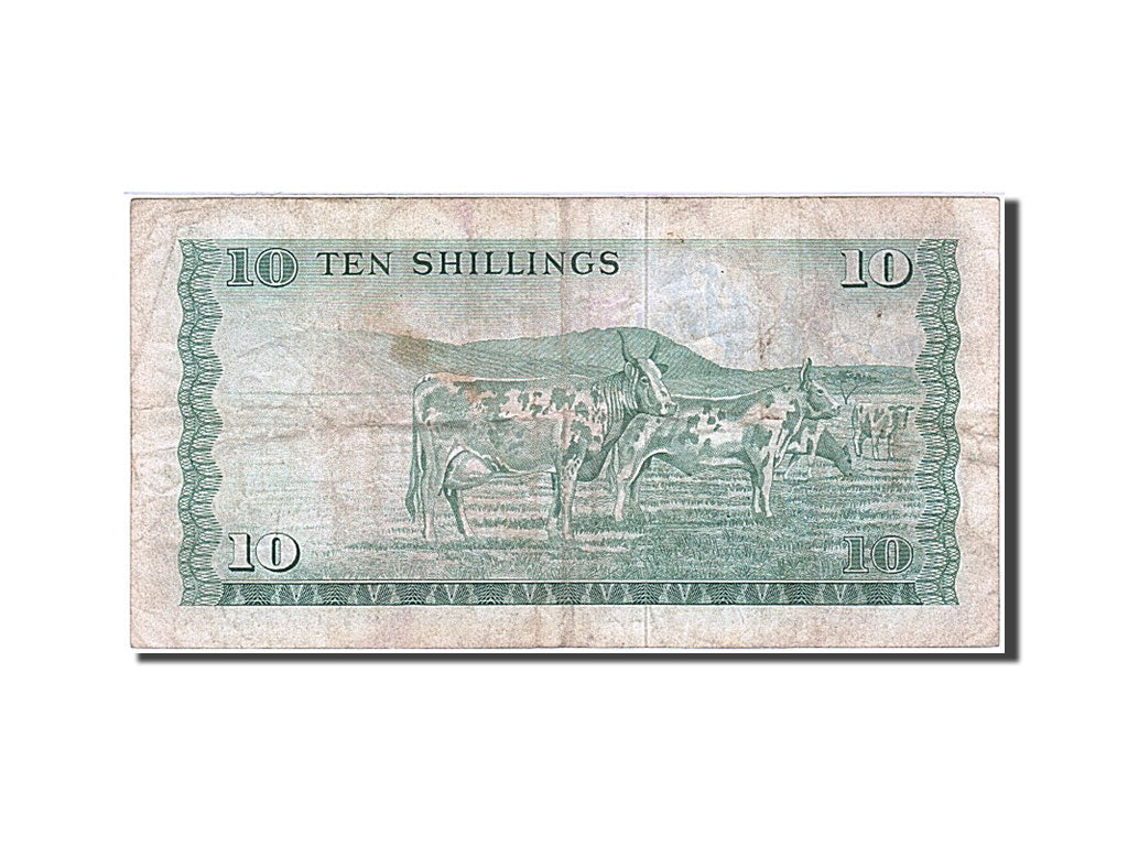 Kenya, 10 Shillings, type Kenyatta