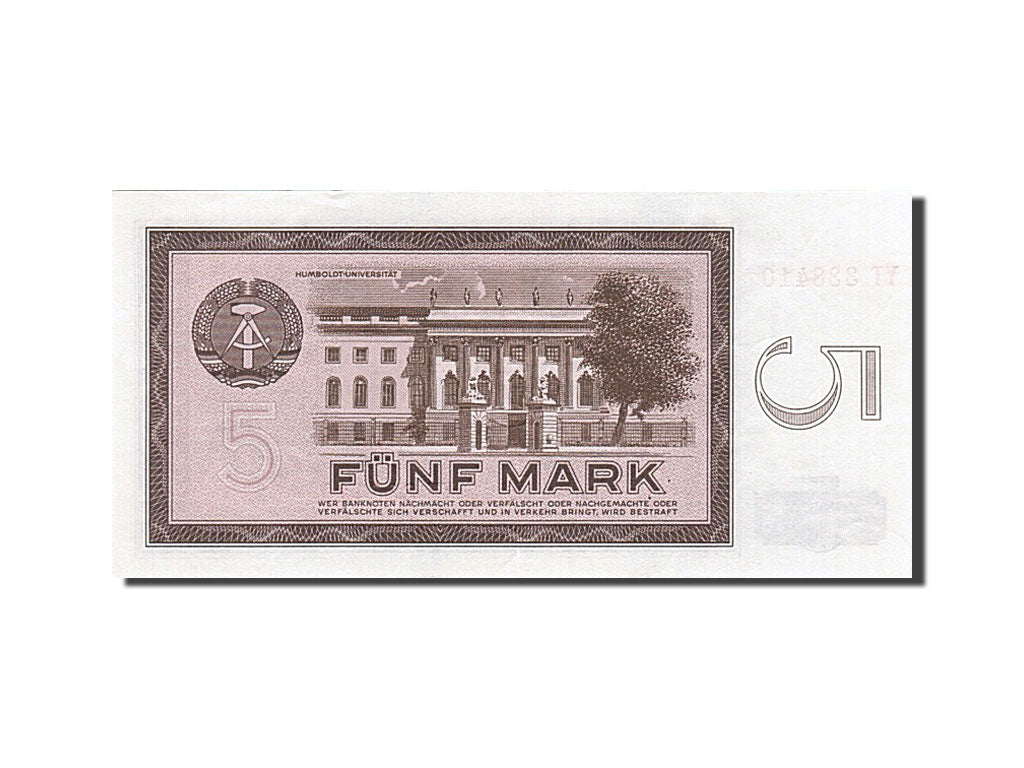 Germany - Democratic Republic, 5 Mark, 1964, KM #22a, AU(50-53), YT 338410