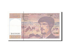 France, 20 Francs, 20 F 1980-1997 ''Debussy'', 1997, KM #151i, AU(50-53),...