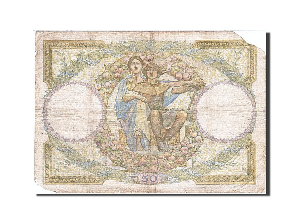 France, 50 Francs, 50 F 1927-1934 ''Luc Olivier Merson'', 1933, KM #80b,...