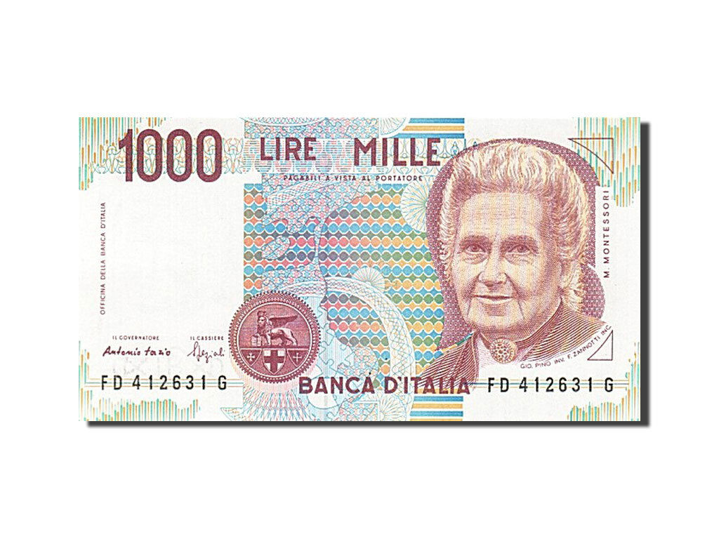 Banconote, Italia, 1000 Lire, 1990, 1990-10-03, FDS