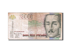 Banknote, Colombia, 2000 Pesos, 2000, 2000-10-12, VF(20-25)