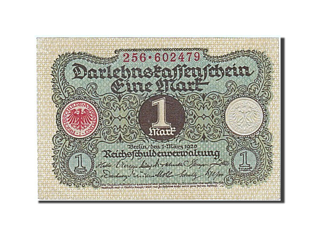 Germany, 1 Mark, 1920, KM #58, UNC(63), 256 602479