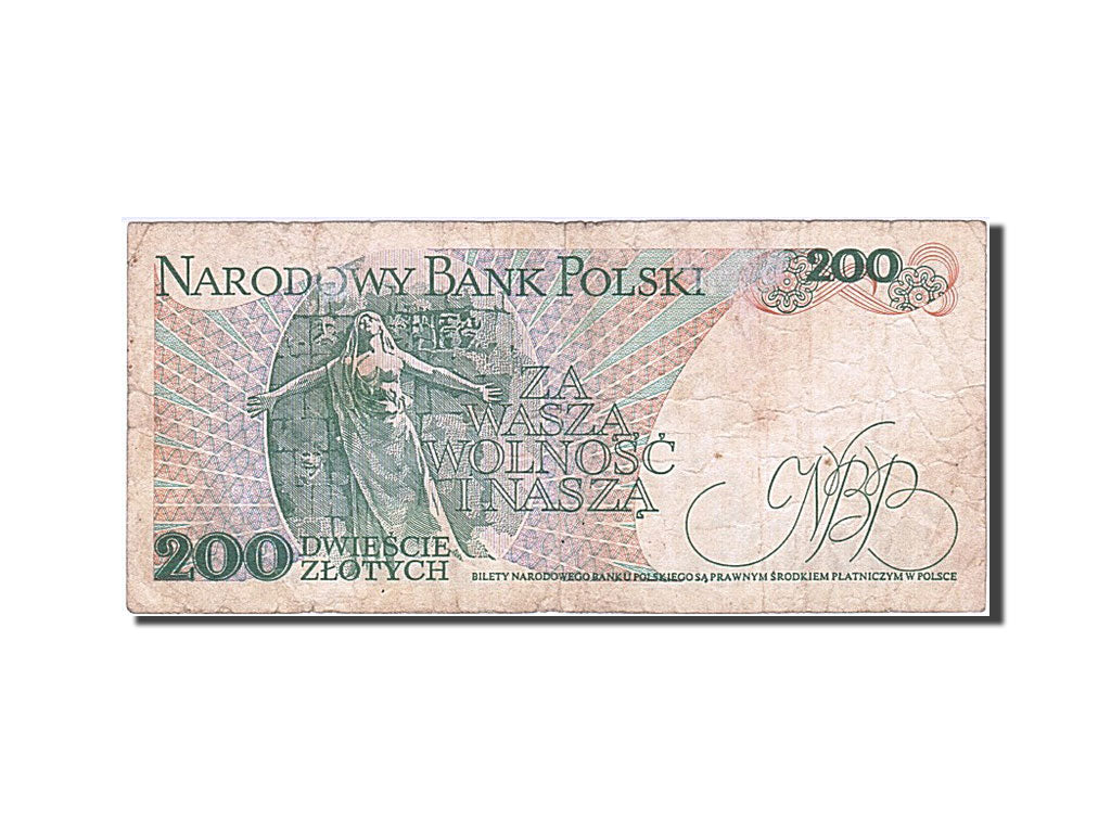 Pologne, 200 Zlotych, type Jaroslaw Dabrowski