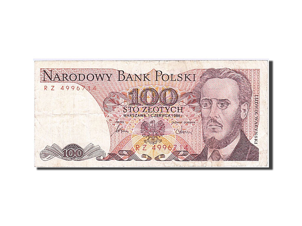 Banknote, Poland, 100 Zlotych, 1986, 1986-06-01, VF(20-25)