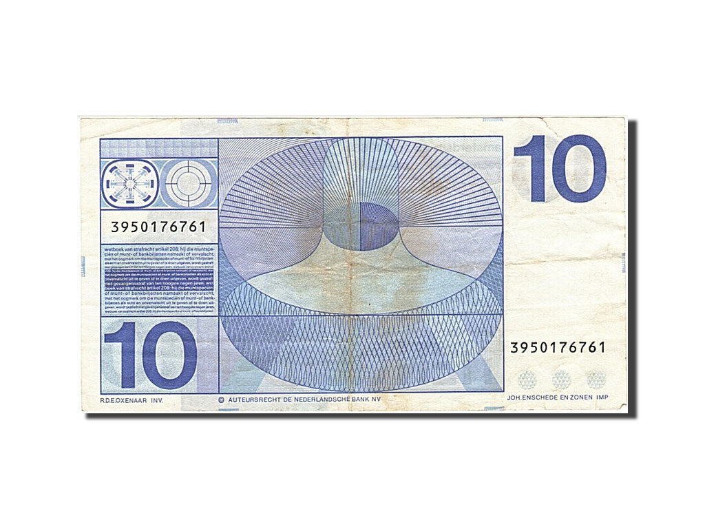 Paesi Bassi, 10 Gulden, 1968, 1968-04-25, MB