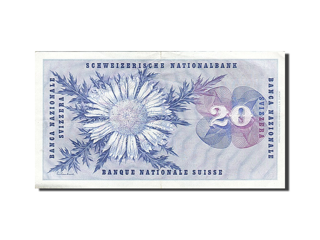 Banknote, Switzerland, 20 Franken, 1964, 1964-04-02, VF(30-35)