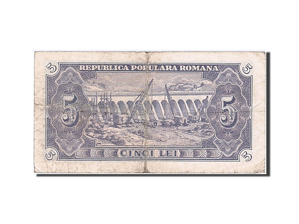 Romania, 5 Lei, 1952, KM #83b, VF(20-25), G38 863828