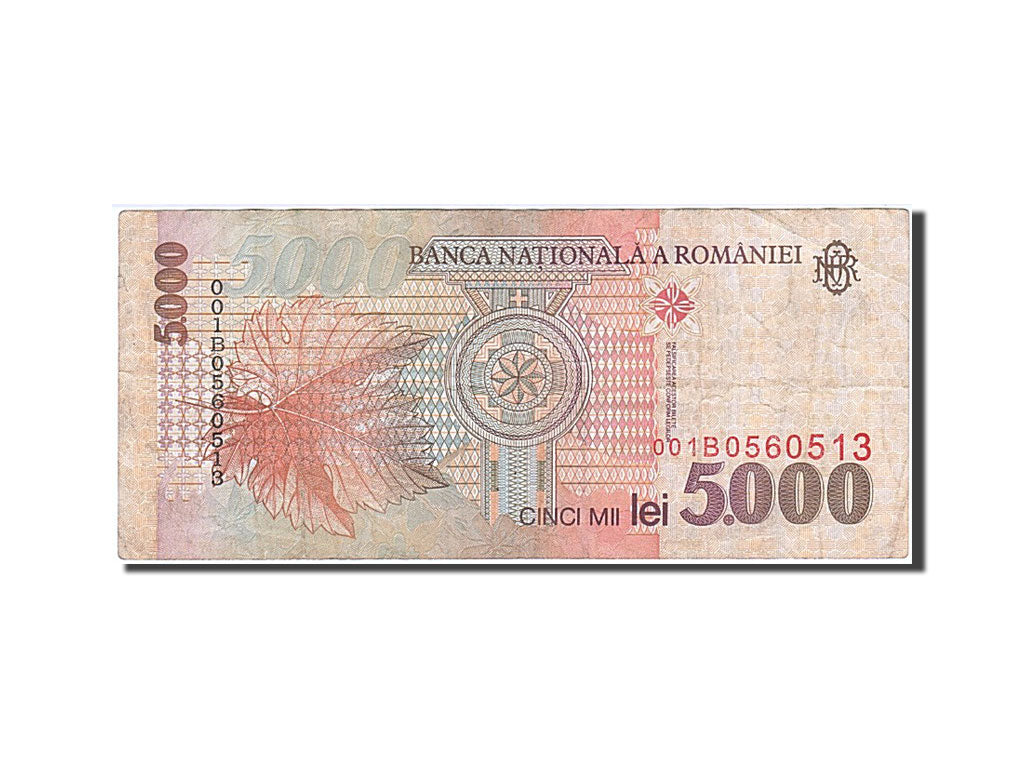 Banconote, Romania, 5000 Lei, 1998, MB+