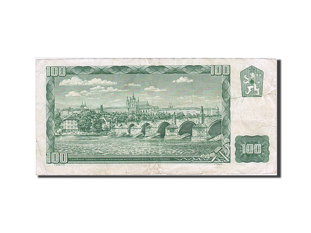 Czechoslovakia, 100 Korun, 1990, KM #91c, VF(30-35), X30