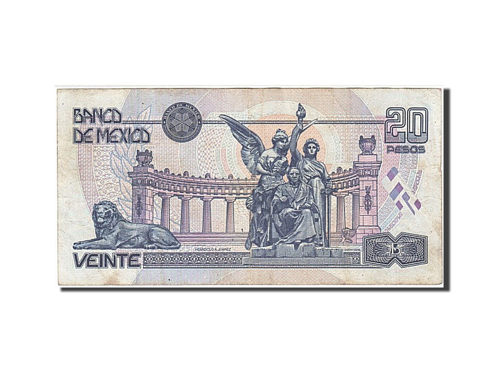 Mexico, 20 Pesos, 1996, KM #106b, 1996-05-10, VF(20-25), W 9136621