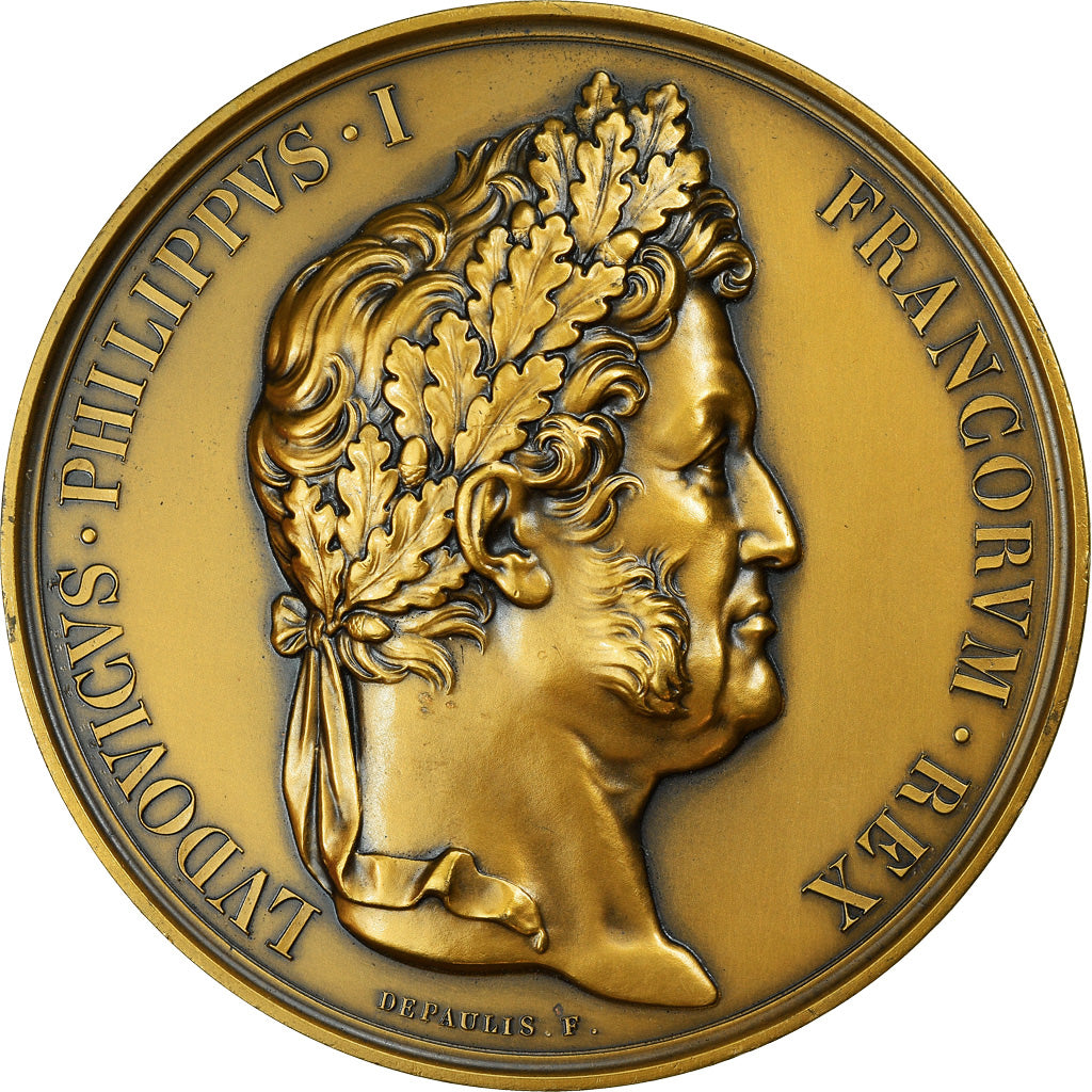 France, Medal, Couronnement de Louis Philippe Ier, History, 1830, Depaulis