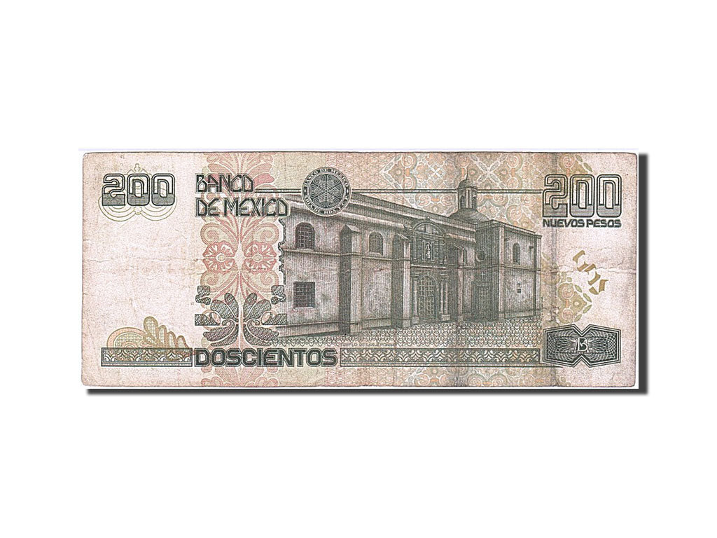 Mexico, 200 Nuevos Pesos, 1992, KM #103, 1992-12-10, VF(20-25), F 2009507