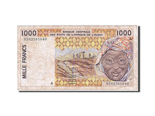 West African States, 1000 Francs, 1995, KM #111Ae, VF(30-35), 9502581040