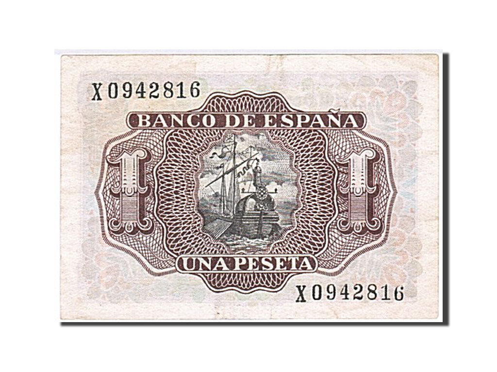 Banknote, Spain, 1 Peseta, 1953, 1953-07-22, EF(40-45)