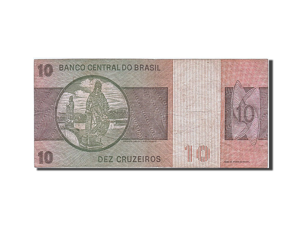 Banknote, Brazil, 10 Cruzeiros, 1980, VF(20-25)