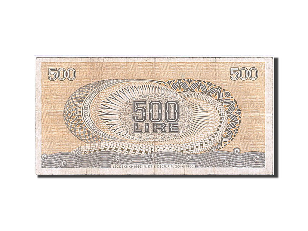 Italy, 500 Lire, 1966, KM #93a, 1966-06-20, EF(40-45), X08