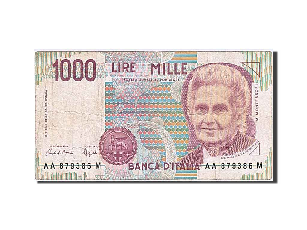 Banknote, Italy, 1000 Lire, VF(20-25)