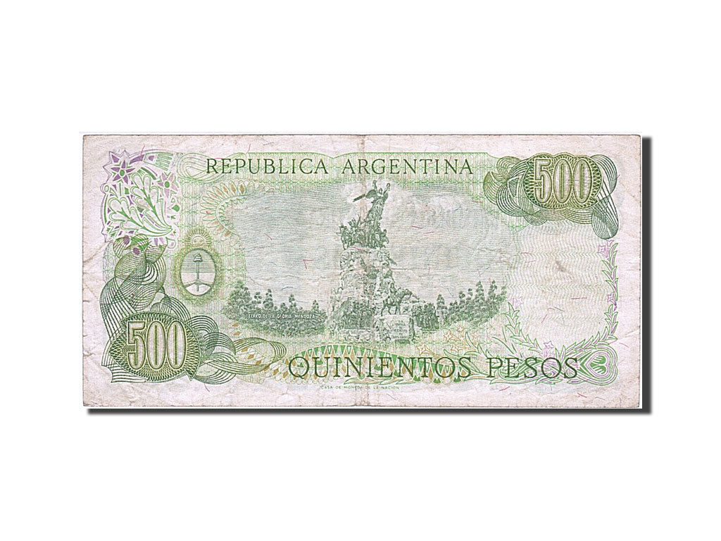 Argentina, 500 Pesos, 1977, KM #303c, VF(30-35), 55.837.468 A