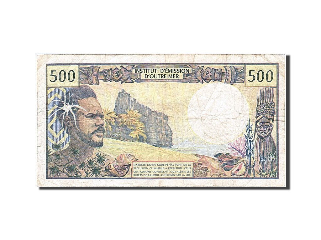 French Pacific Territories, 500 Francs, 1985, KM #1b, VF(20-25), D.005