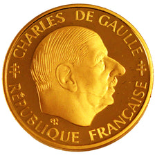 FRANCE, Charles de Gaulle, Franc, 1988, Paris, KM #963, MS(65-70), Nickel, 24,..