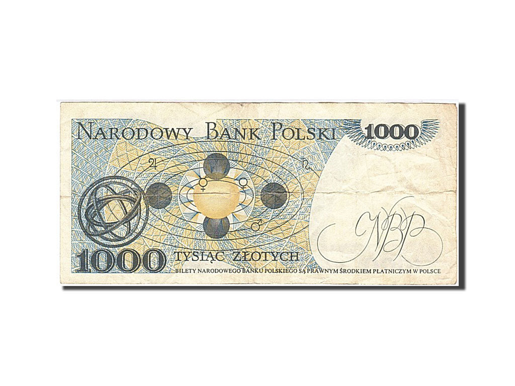 Banknote, Poland, 1000 Zlotych, 1982, 1982-06-01, VF(20-25)