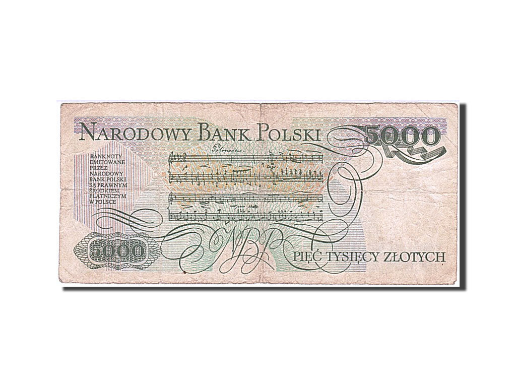Billete, 5000 Zlotych, 1982, Polonia, 1982-06-01, RC+