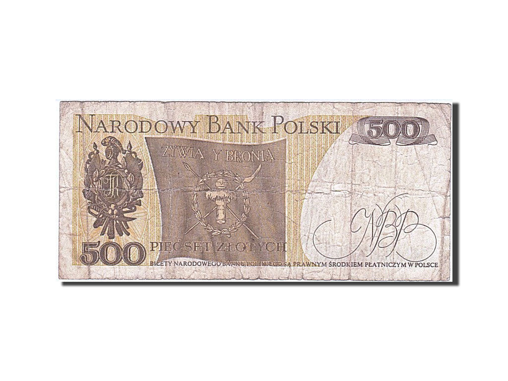 Banconote, Polonia, 500 Zlotych, 1982, 1982-06-01, B+