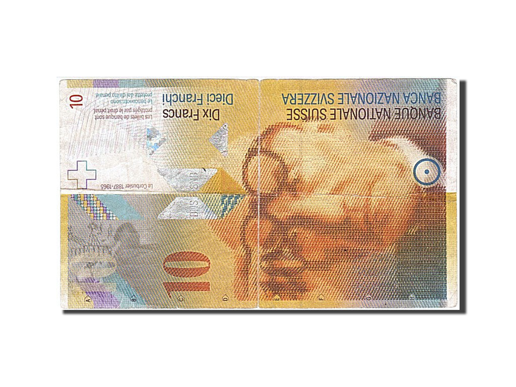 Switzerland, 10 Franken, 1995, KM #66a, VG(8-10), 95C0102662