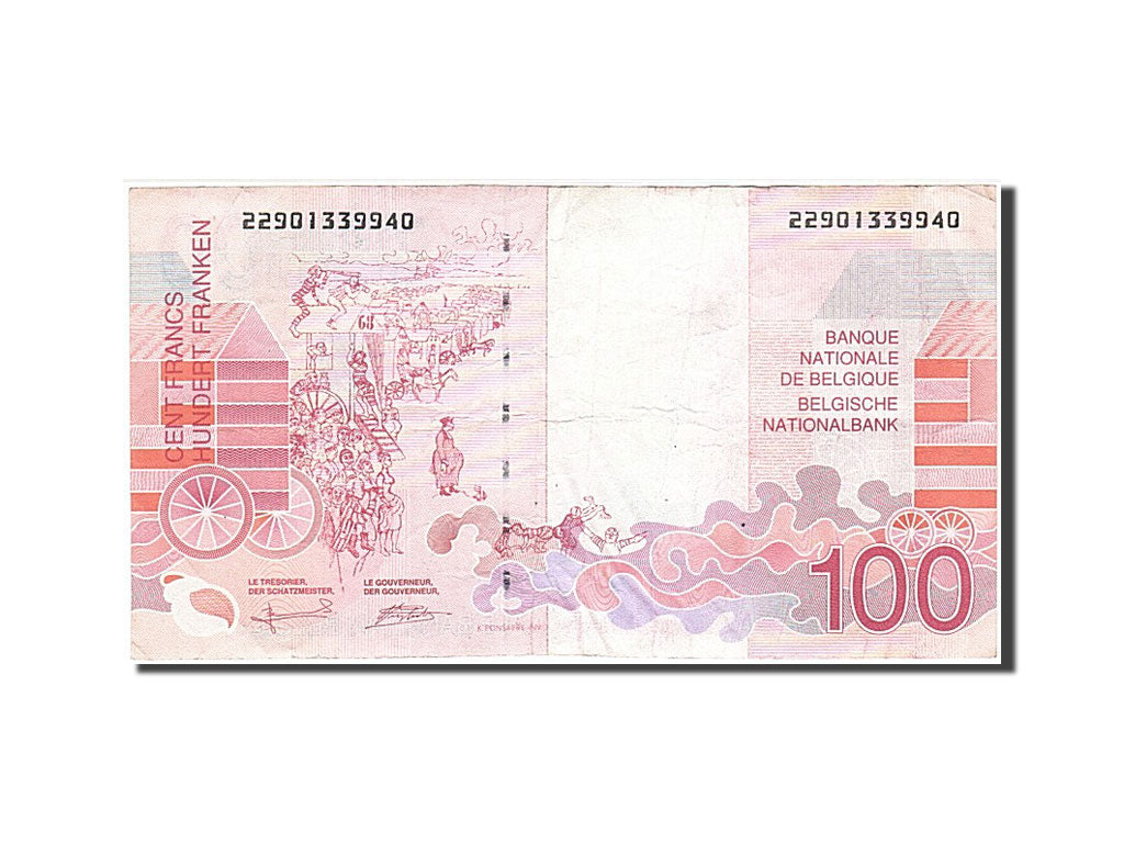 Belgium, 100 Francs, 1995, KM #147, VF(20-25), 22901339940