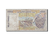 Billet, West African States, 1000 Francs, 1992, B