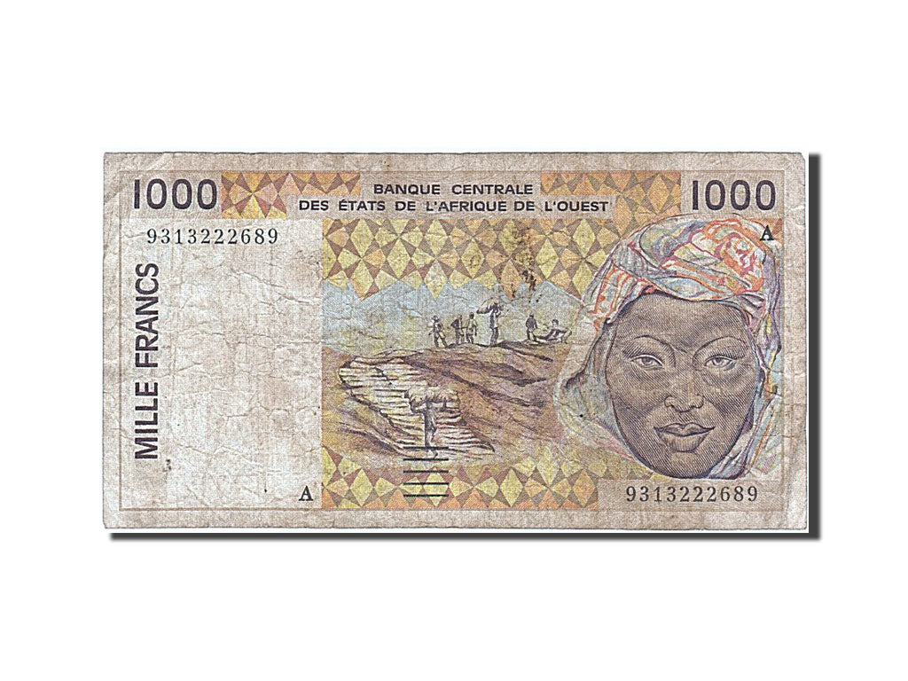 Afrique de l'Ouest, 1000 Francs, type 1991-2003