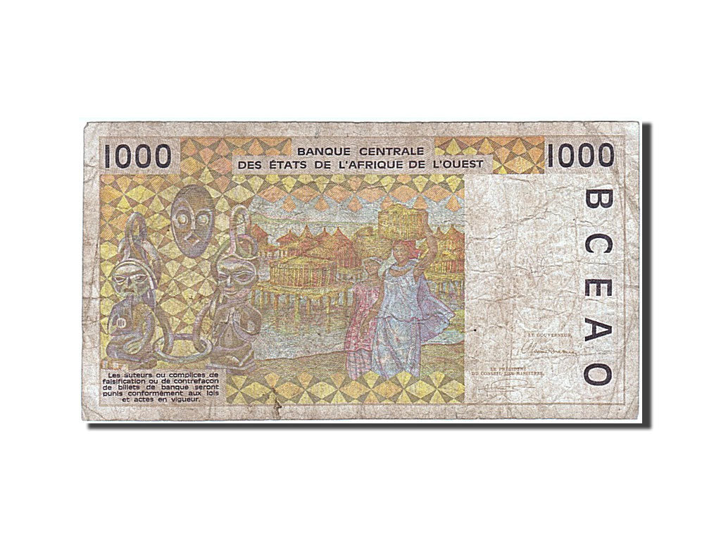 Afrique de l'Ouest, 1000 Francs, type 1991-2003